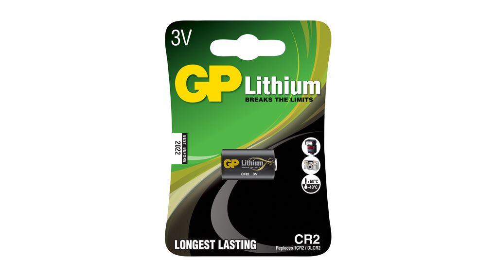 Primary Battery, 3V, CR2, Lithium